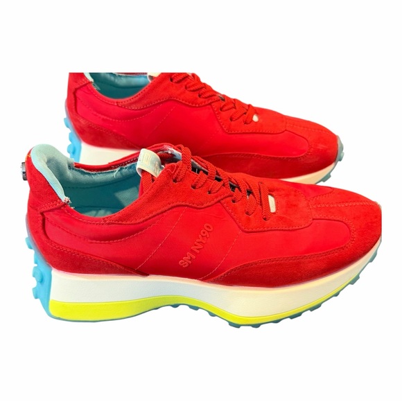 Steve Madden Shoes - Steve Madden Women's Chasen Platform Red Sneakers